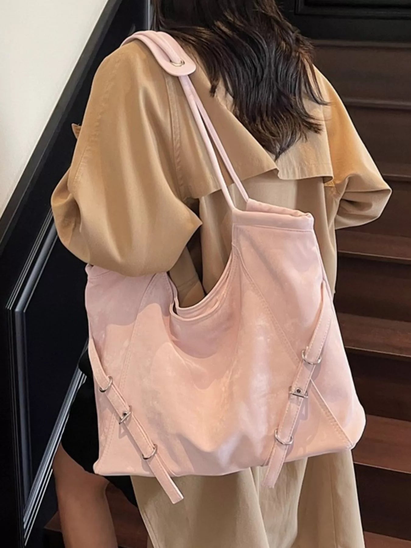 Faux Leather Tote Bag