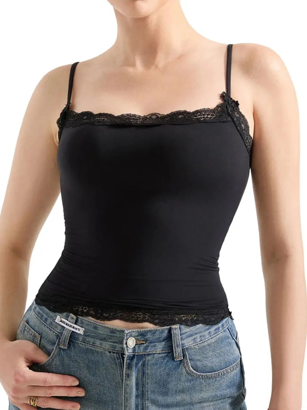 Lace Trim Cami Top