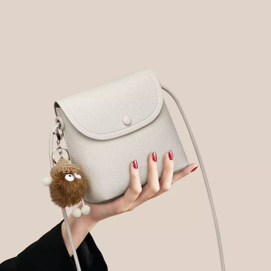 Leather Flap Crossbody Bag