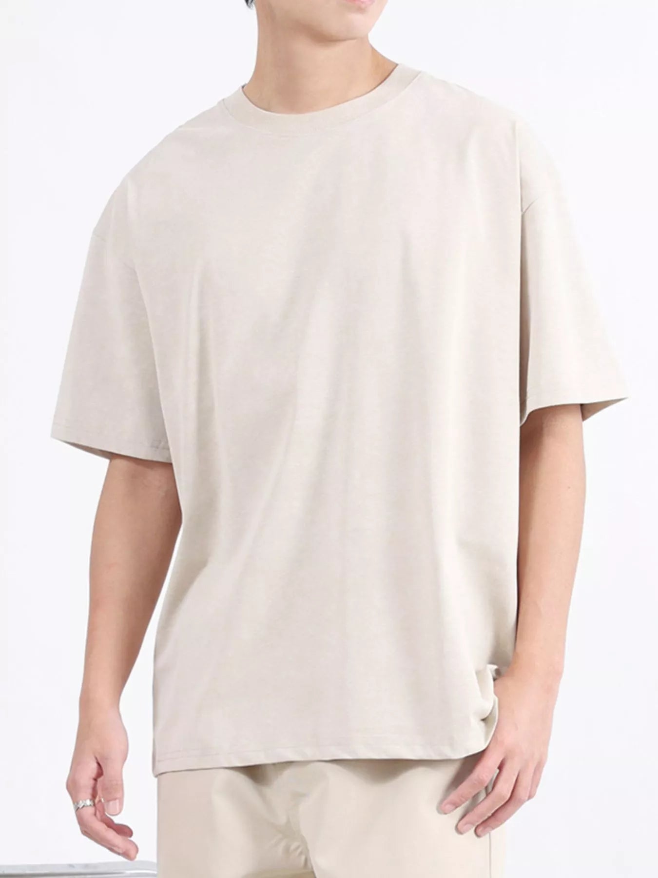 Men's Plus Size Round Neck Short Sleeve T-Shirt