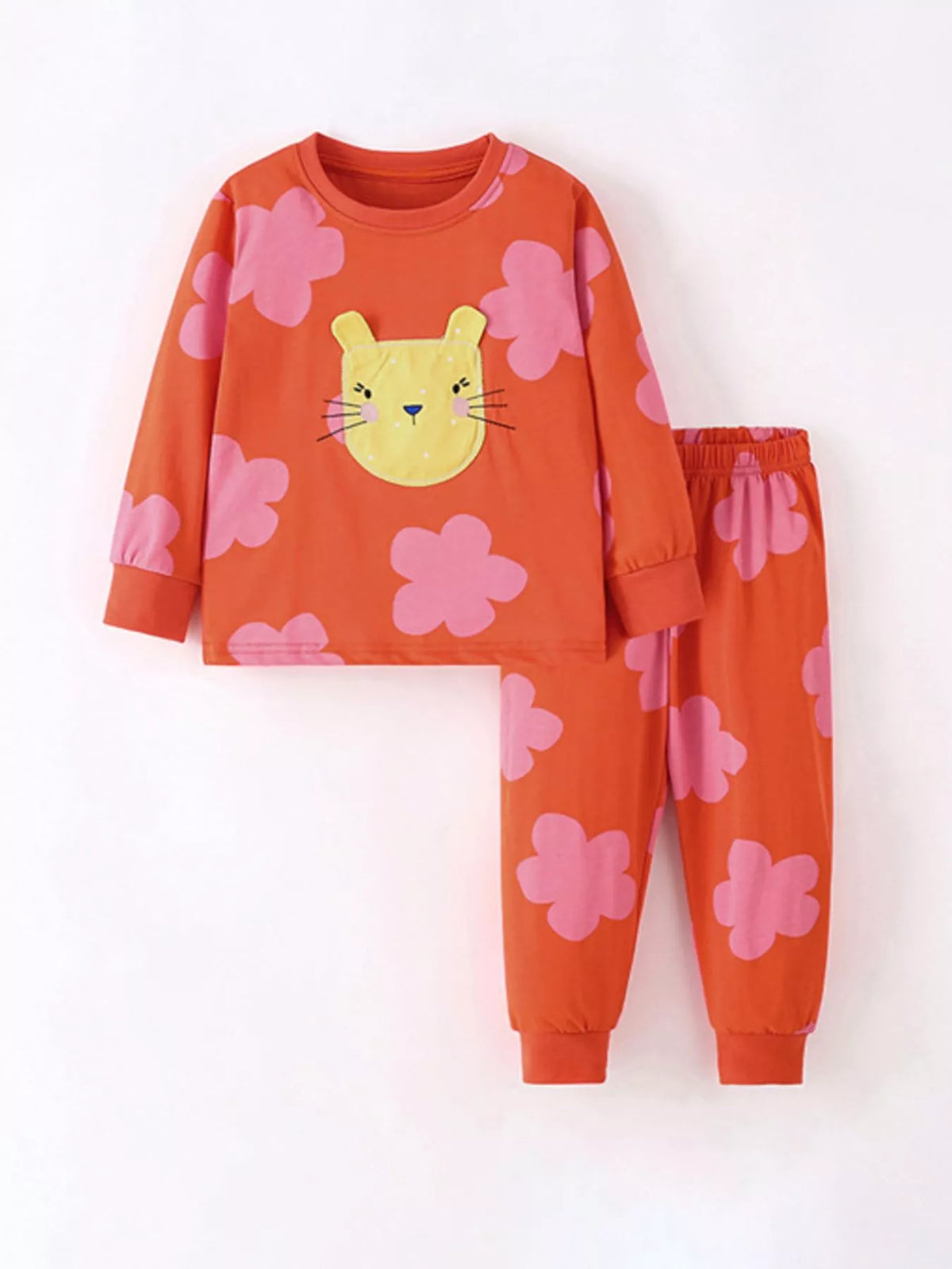 Children's Animal Long-Sleeve Top and Pants Set