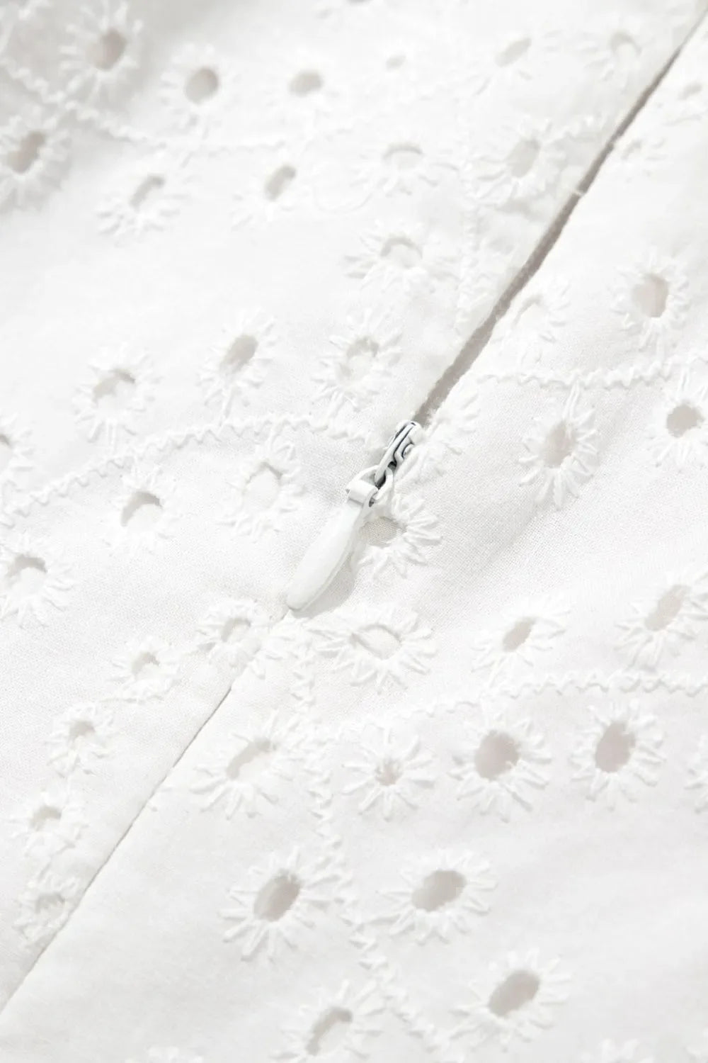 Floral Eyelet Embroidered Sleeveless Shift Dress