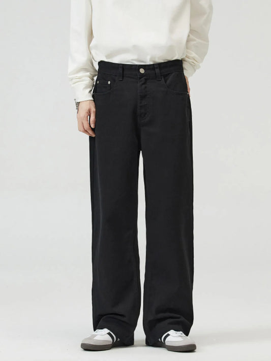 Men's Full Size Wide-Leg Pants Plus Size