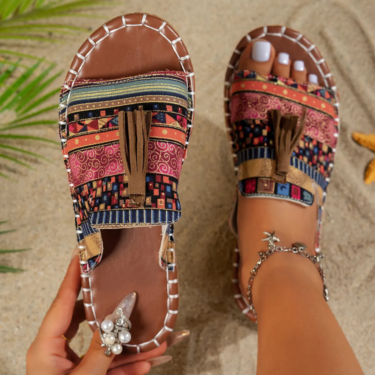 Tassel Open Toe Sandals