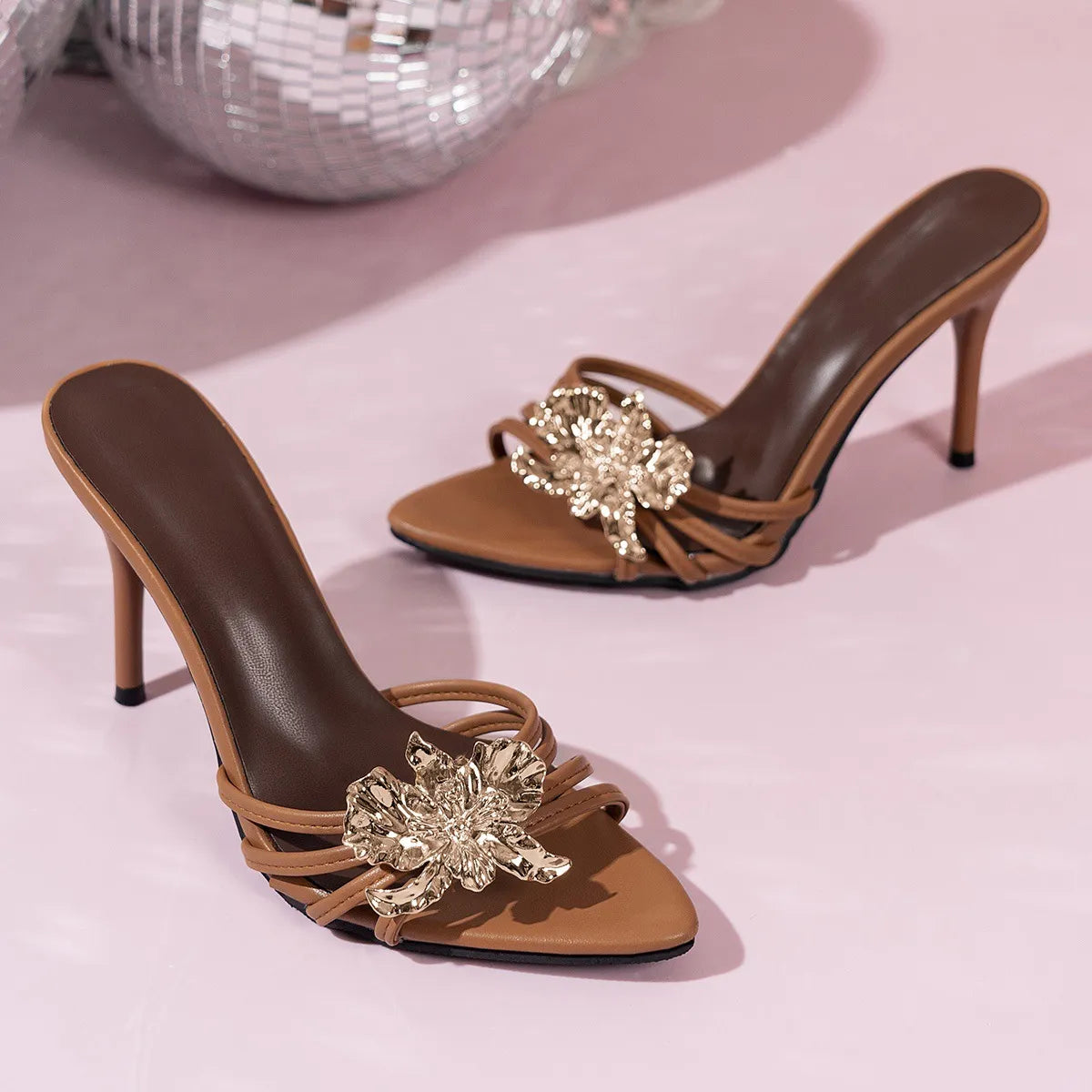 Peep Toe High Heel Sandals
