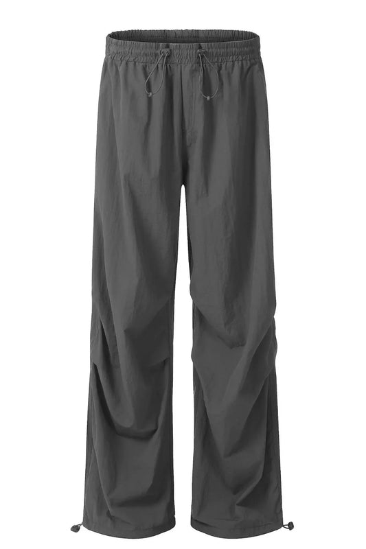 Men's Drawstring Wide-Leg Pants