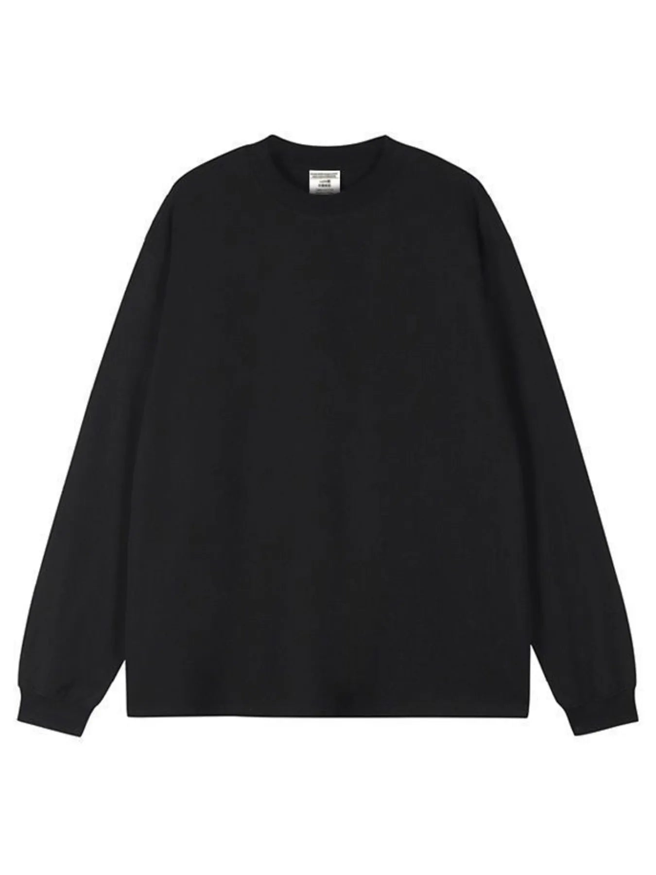 Men's Plus Size Round Neck Long Sleeve T-Shirt