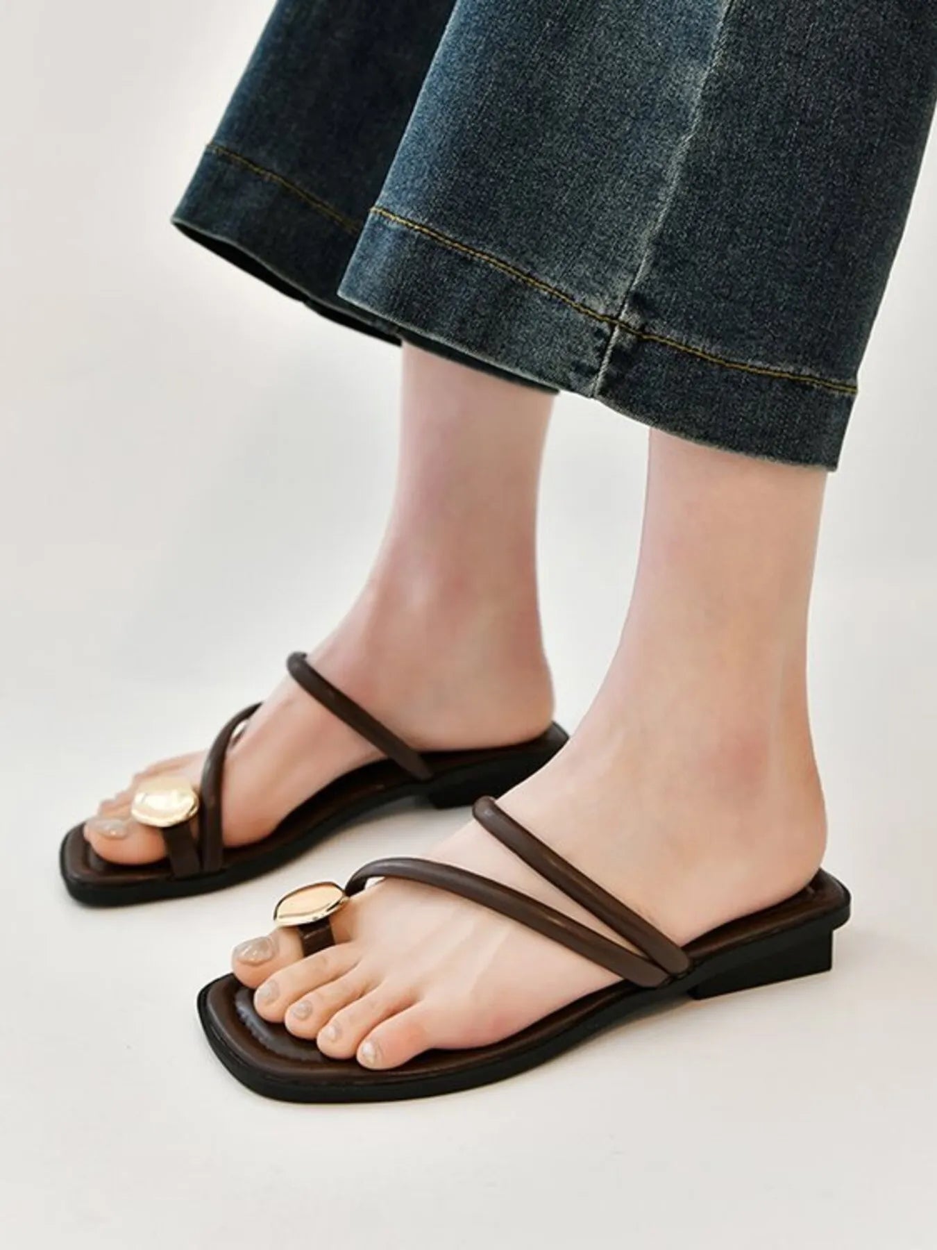 PU Leather Summer Sandals