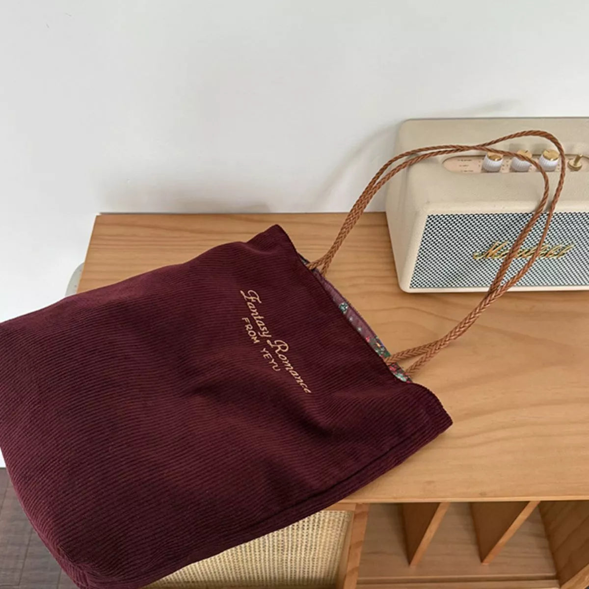 Corduroy Tote Bag