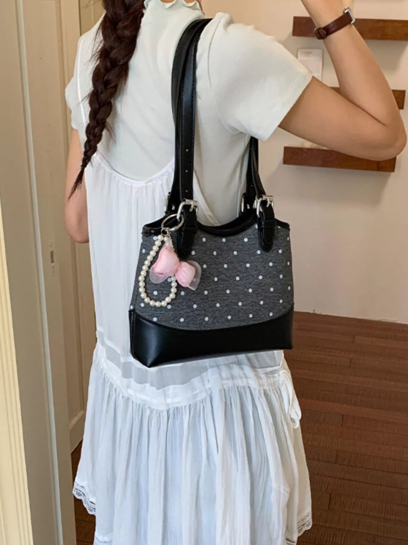 Polka Dot Shoulder Bag