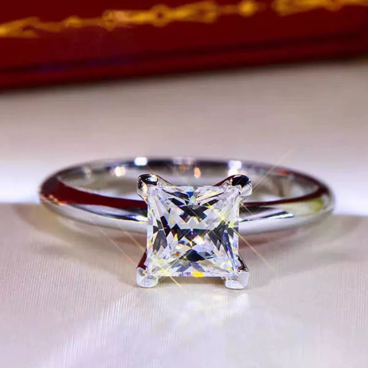 3 Carat 925 Sterling Silver Moissanite Ring