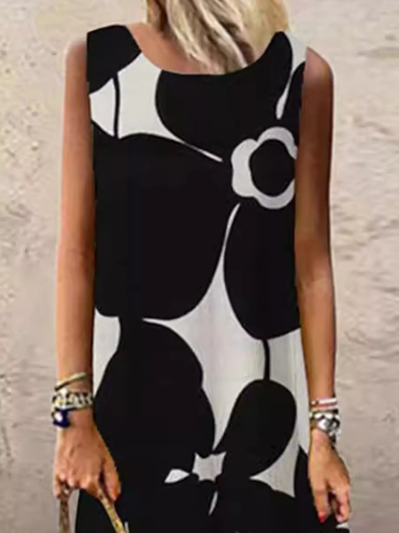 Sleeveless Floral Maxi Dress