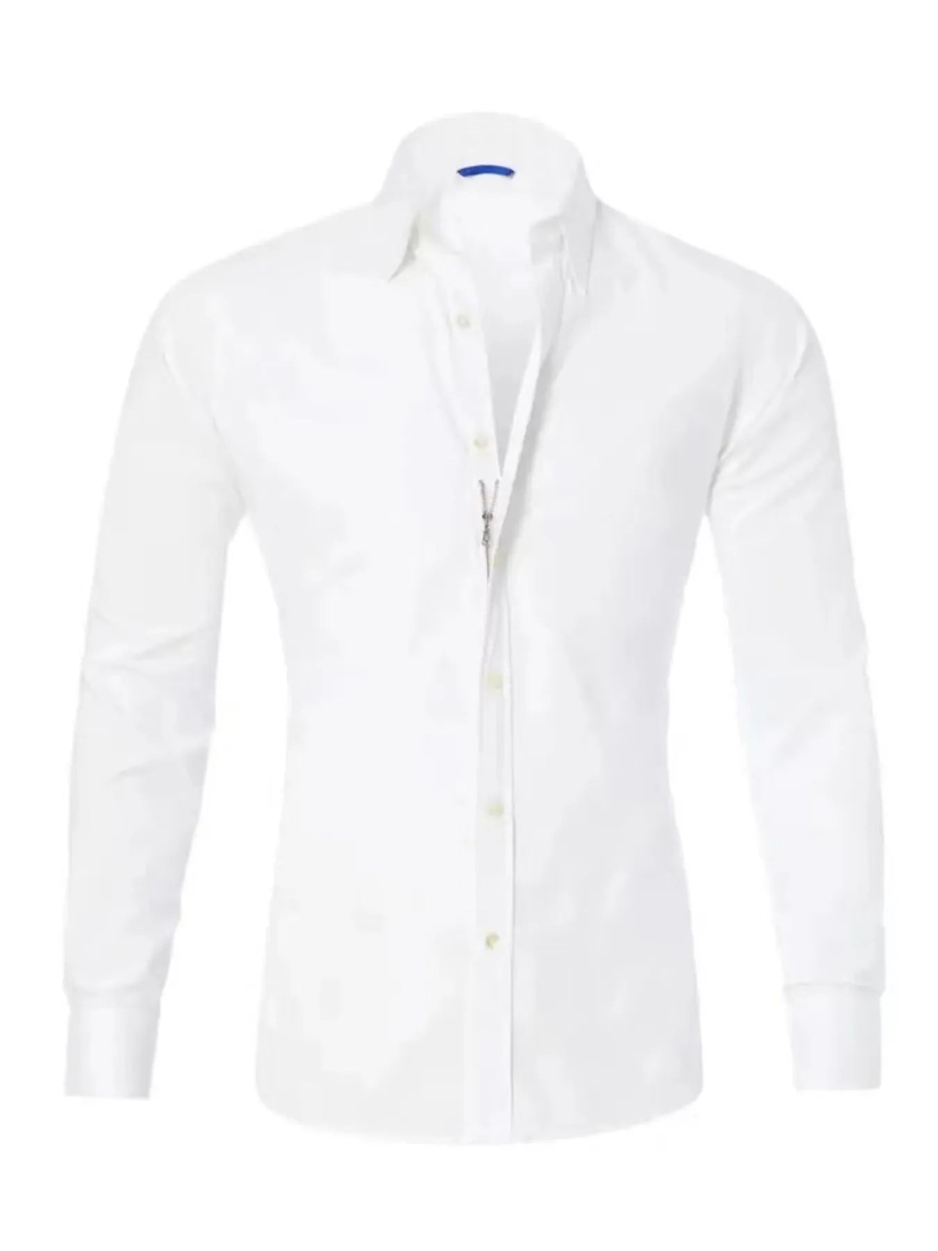 Men's Full Size Classic Button-Down Long Sleeve Business Shirt Plus Size
