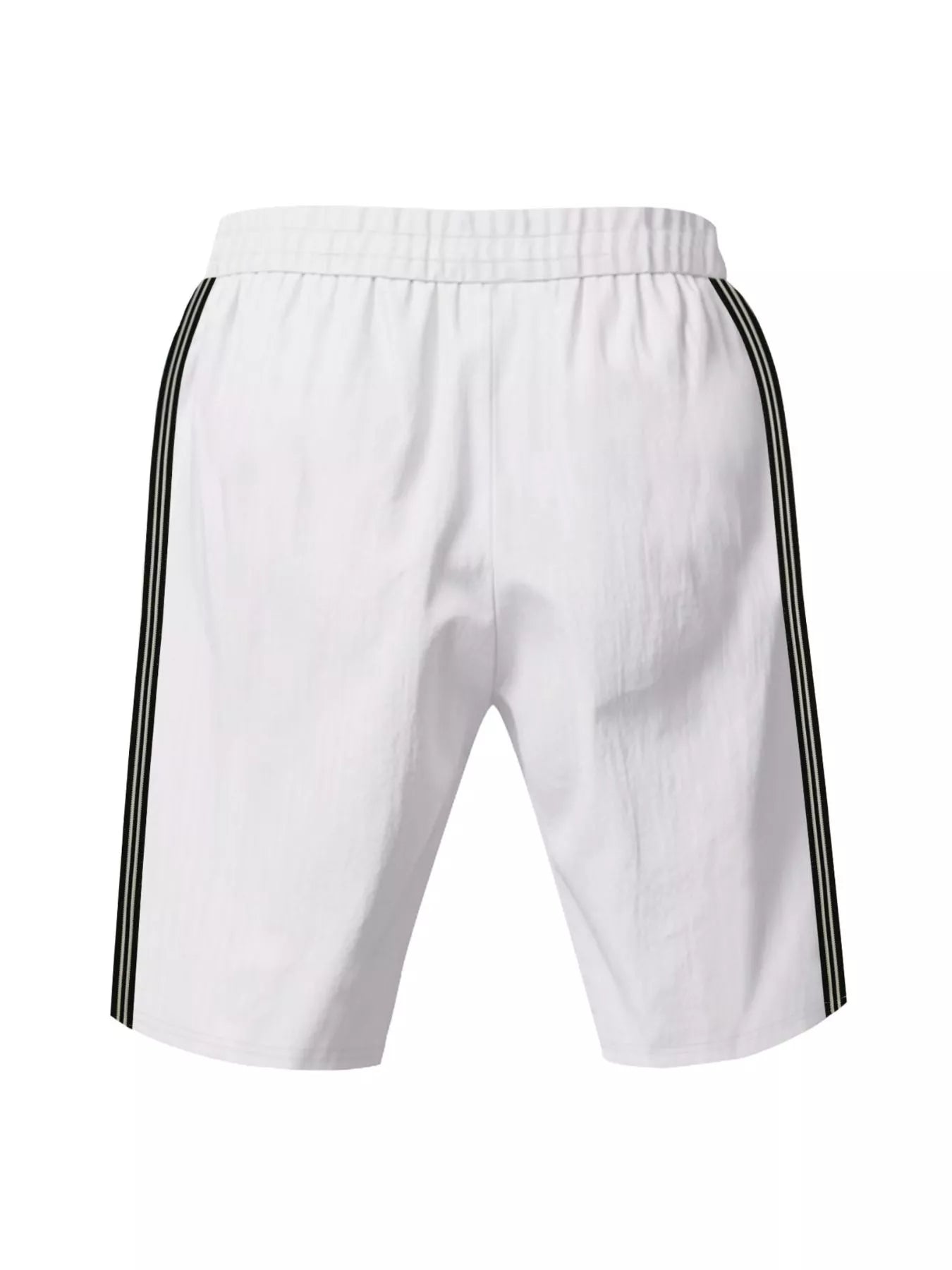 Men's Full Size Casual Striped Shorts Plus Size
