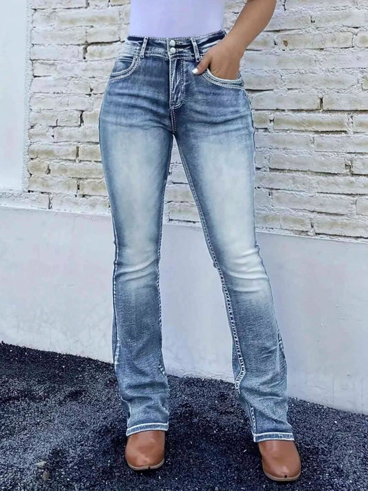 High Waist Bootcut Jeans