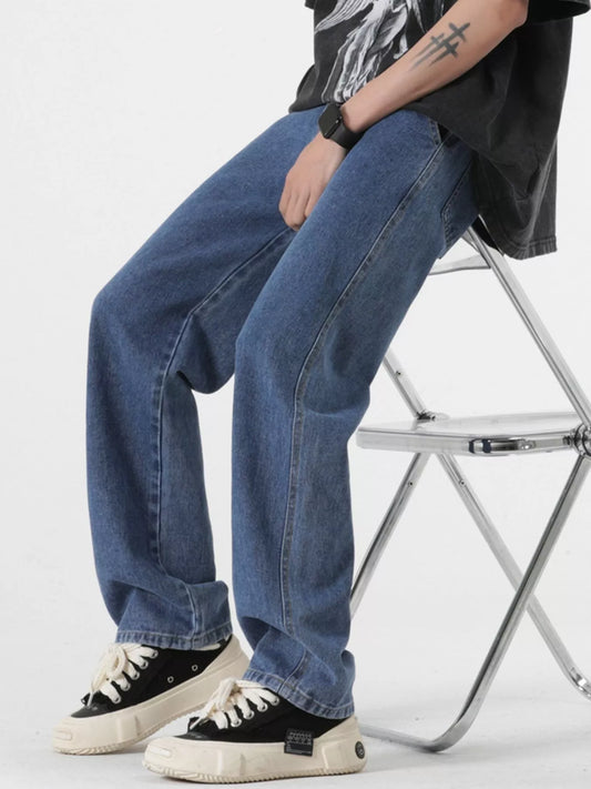 Men's Full Size Pocketed Relaxed Fit Jeans Plus Size
