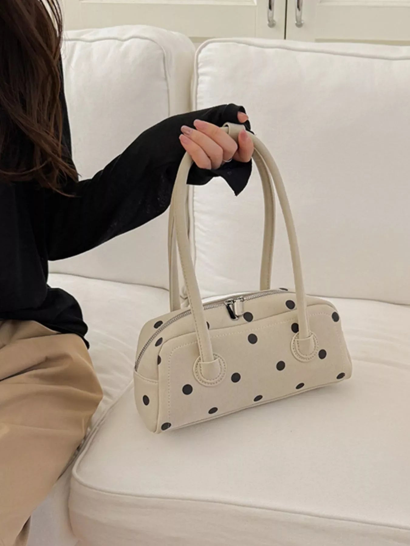 Polka Dot Shoulder Bag