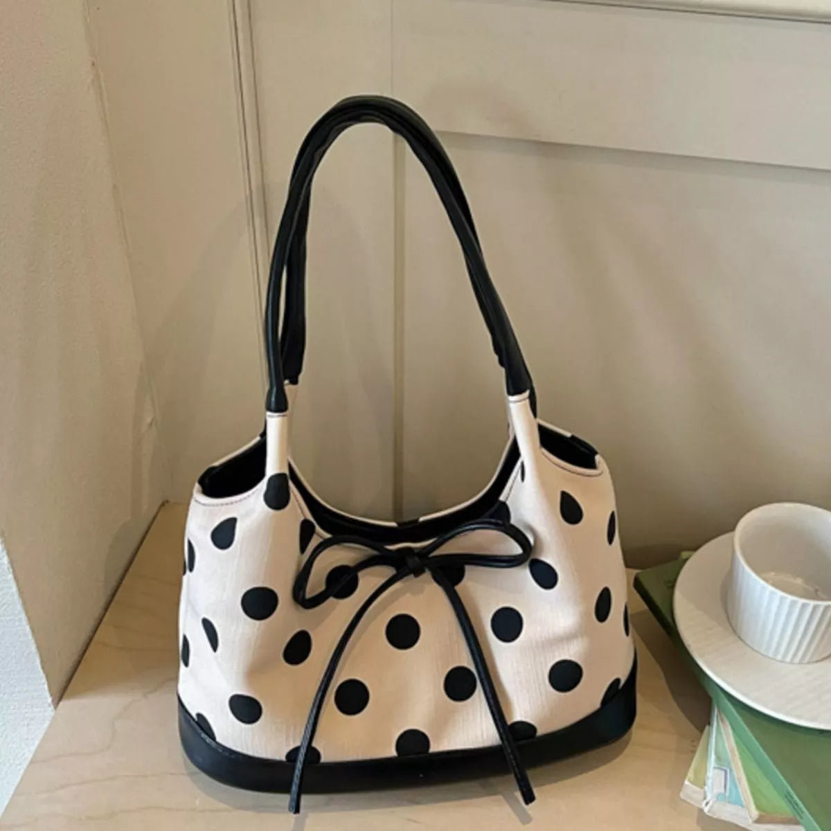 Polka Dot Shoulder Bag