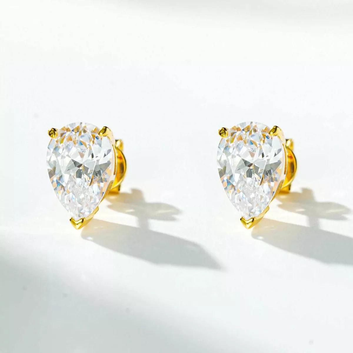 925 Sterling Silver Teardrop Stud Earrings