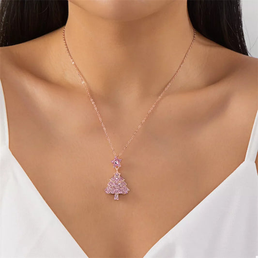 Christmas Tree Pendant Necklace