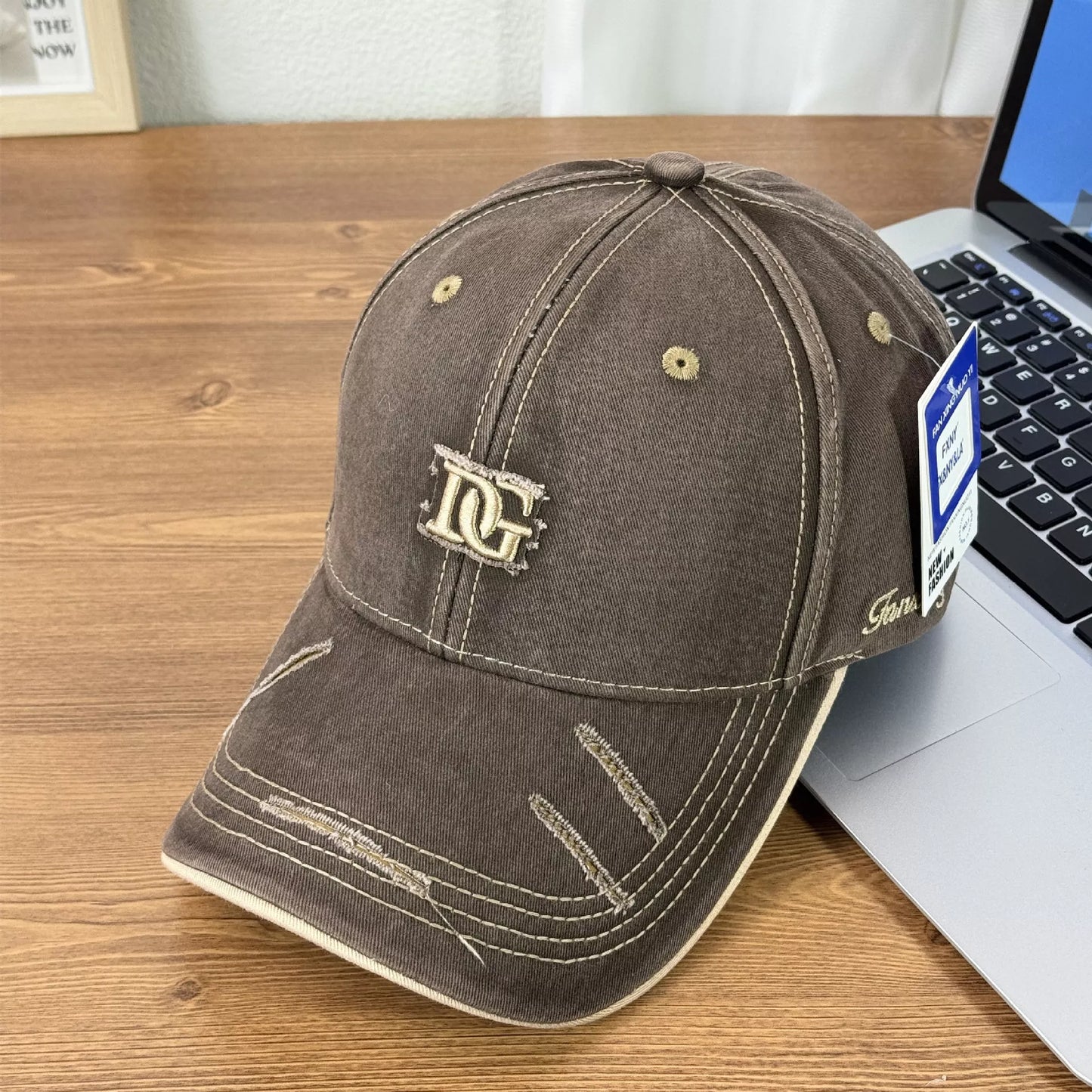Distressed Causal Baseball Cap