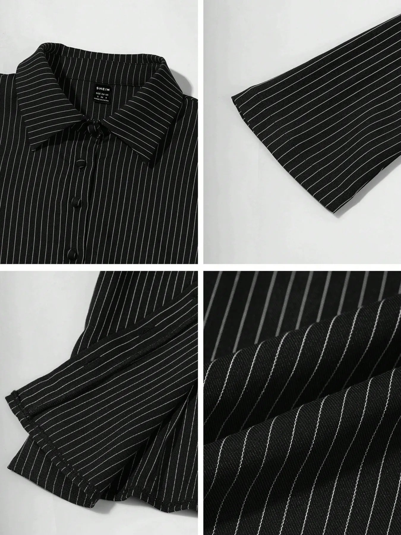 Striped Button Up Long Sleeve Shirt