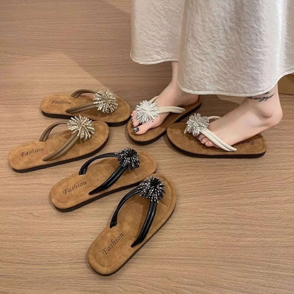 Toe Post Flats Sandals