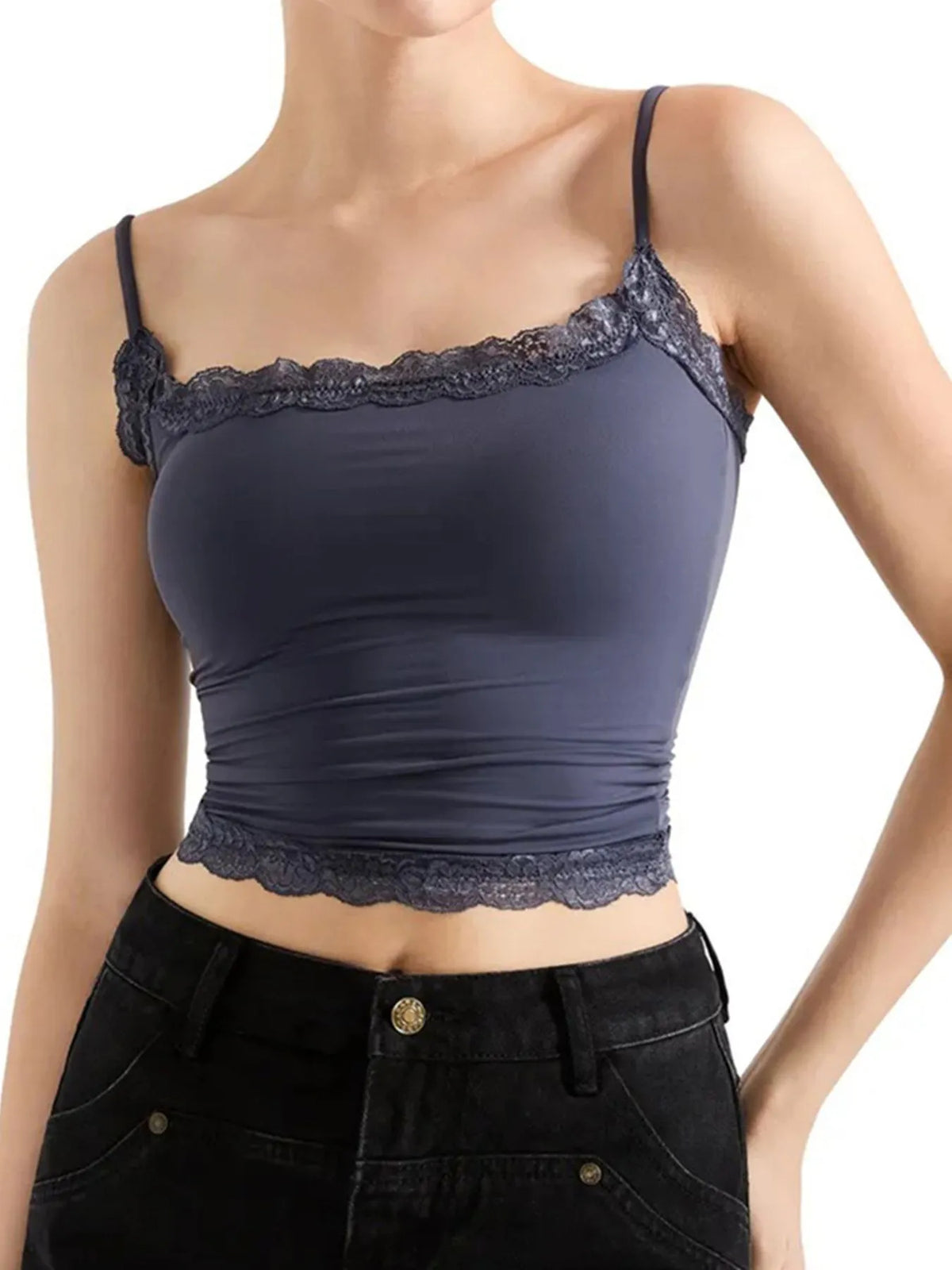 Lace Trim Cami Top