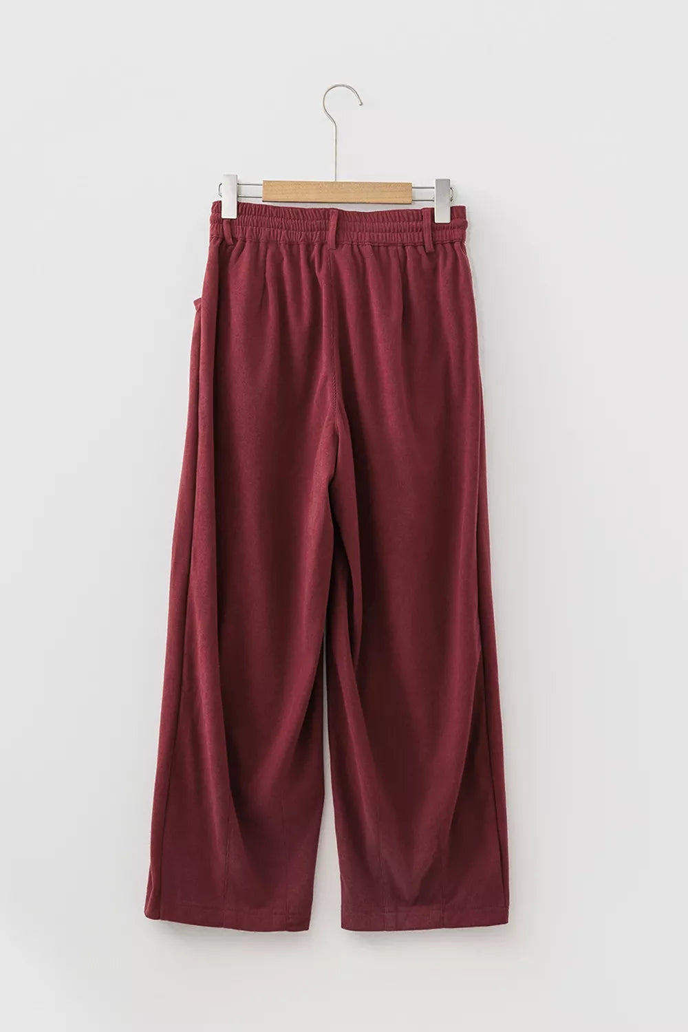 Elastic Waist Drawstring Corduroy Casual Pants