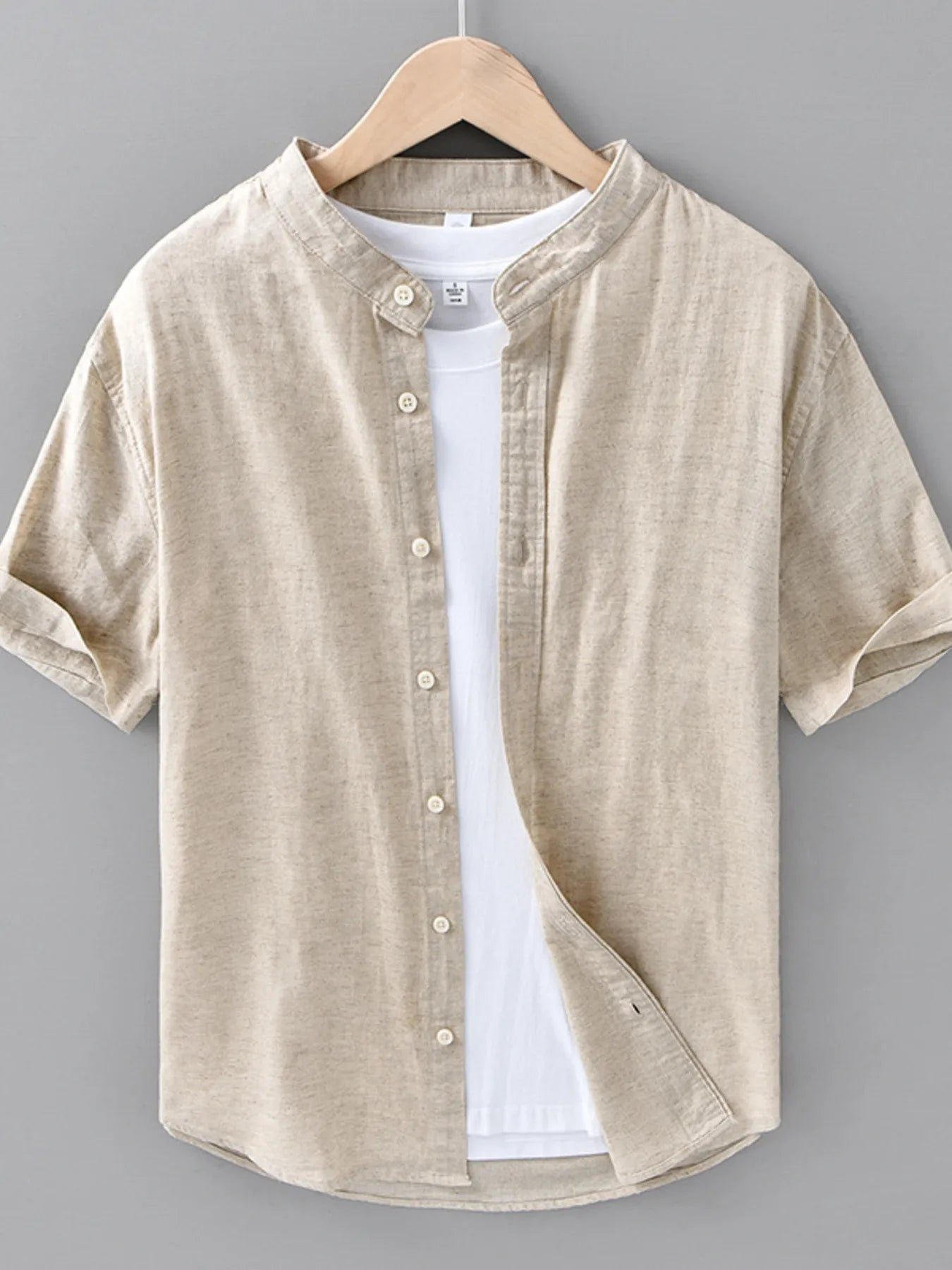 Men's Plus Size Button Up Short Sleeve Shirt