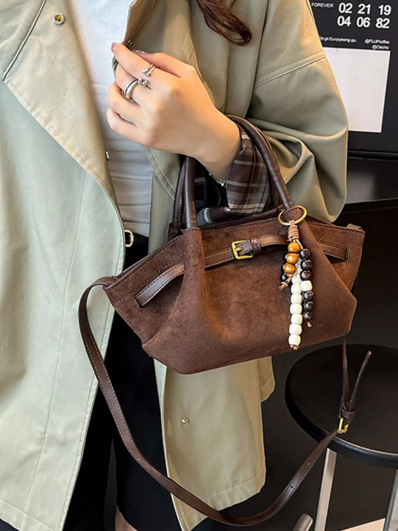 Buckle Decor Tote Bag