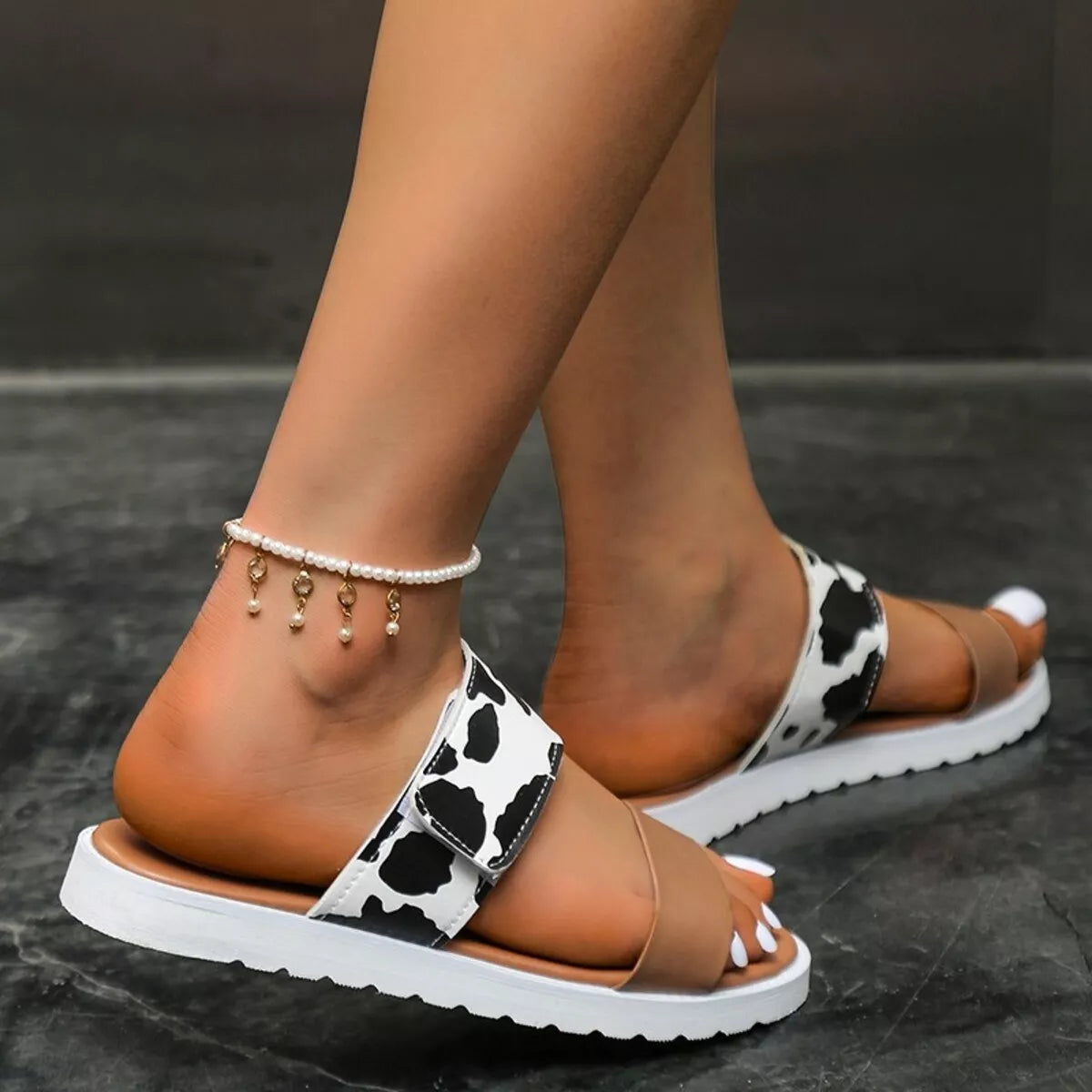 Open Toe Flats Sandals