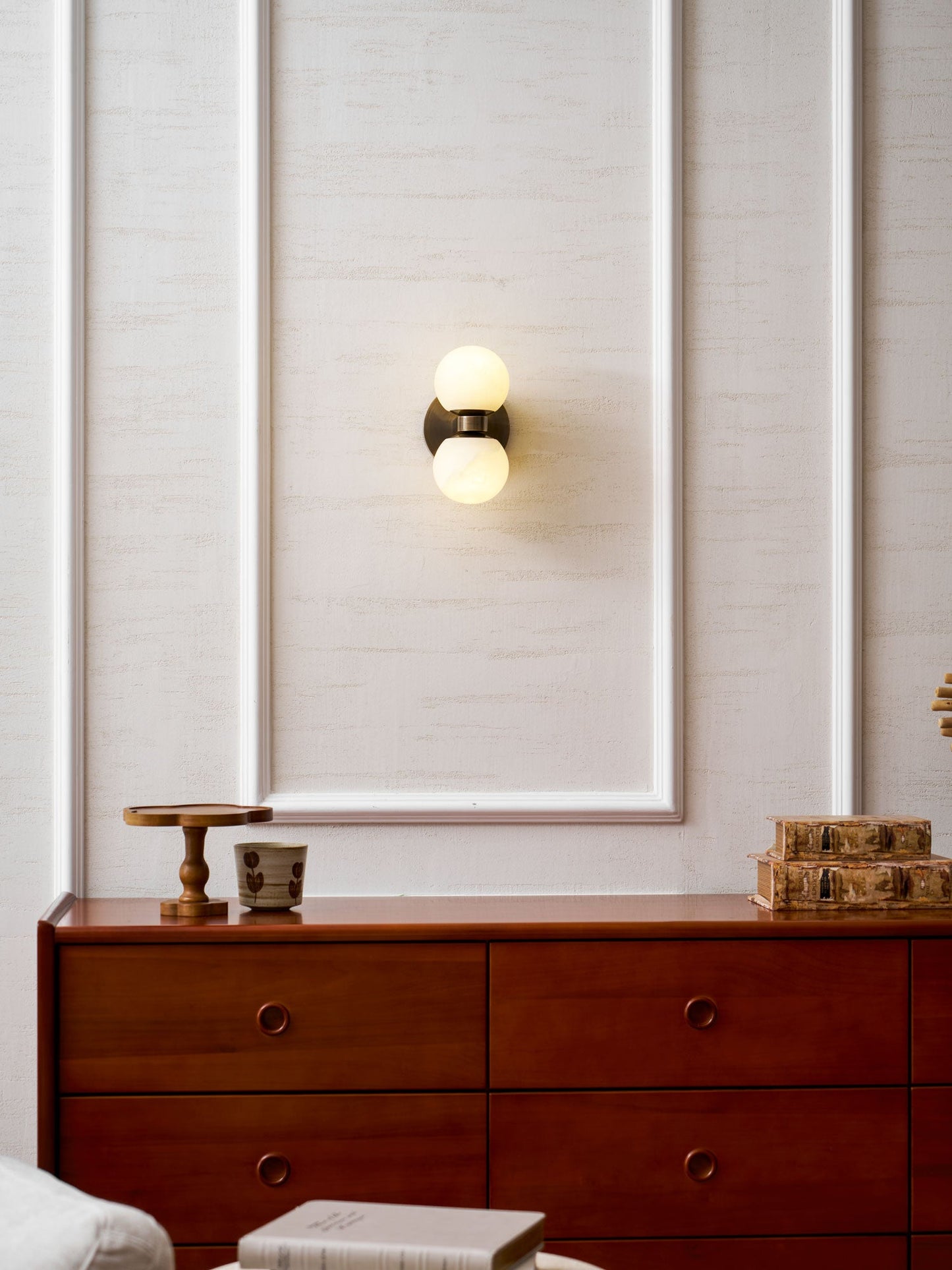 Alabaster Celestia Orb Wall Light