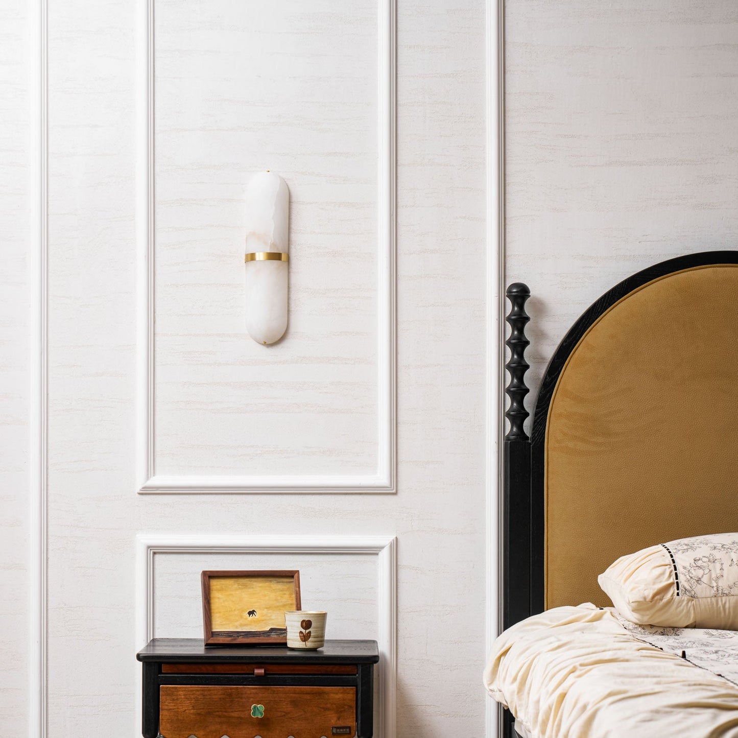 Alabaster Pill Wall Light