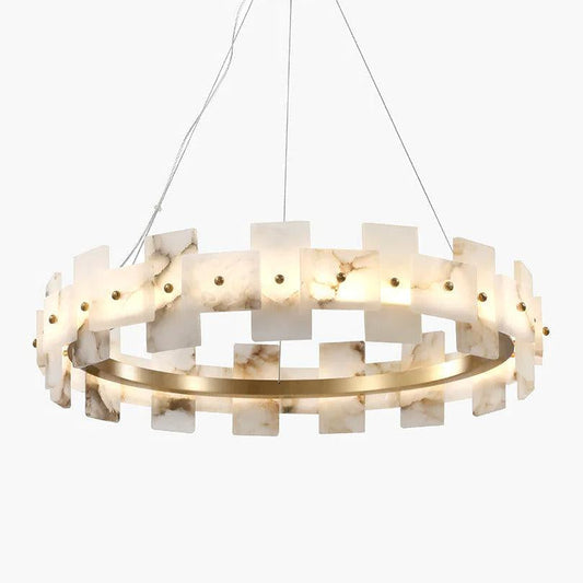 Alabaster Halo Chandelier