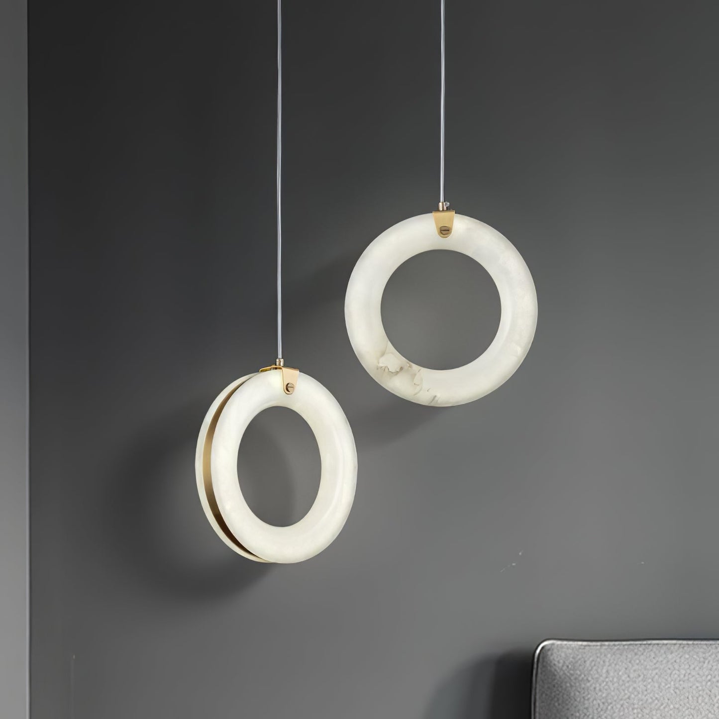 Alabaster Ring Alabaster Pendant Light