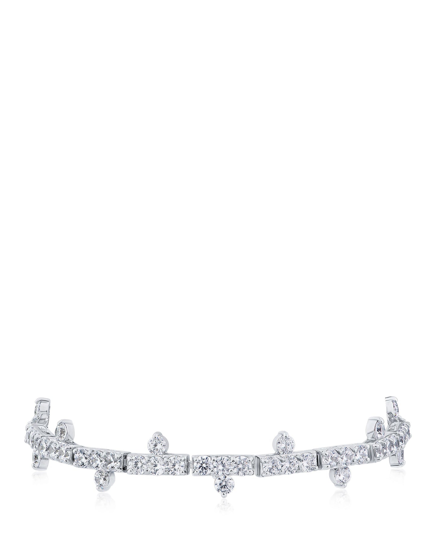 Spiked CZ Tennis Bracelet