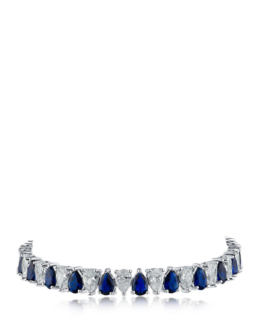 Alternating Pear CZ Bracelet