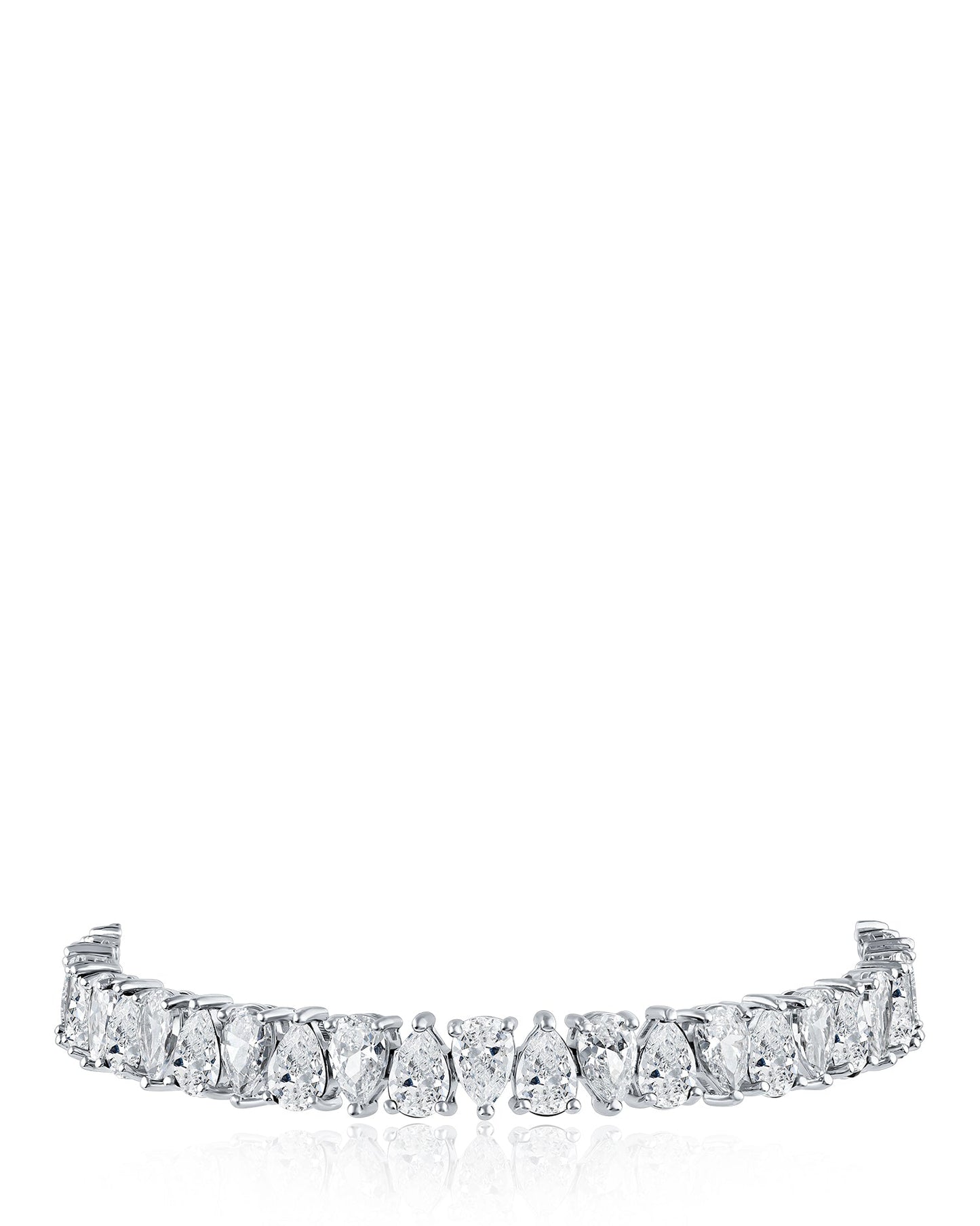 Alternating Pear CZ Bracelet