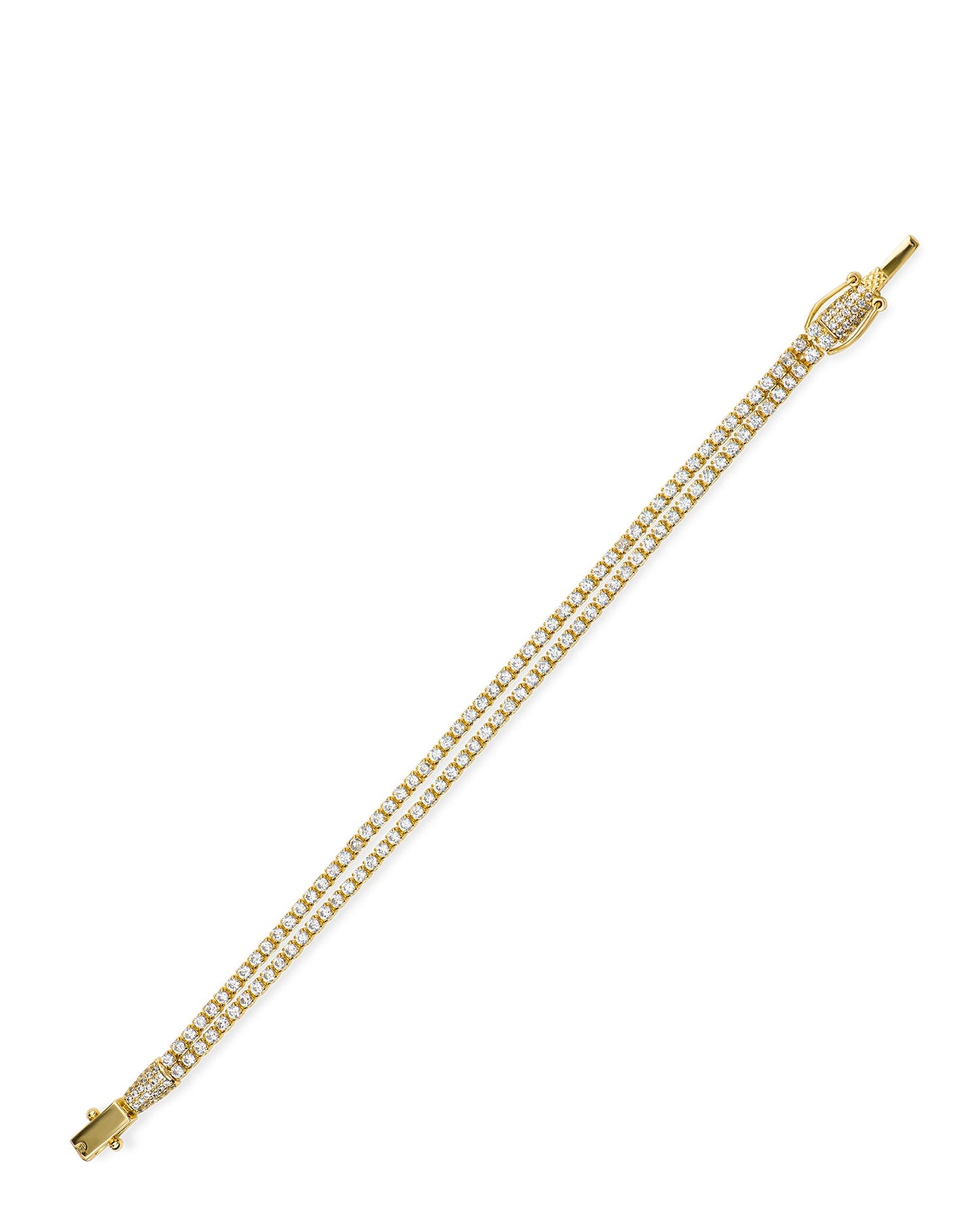 Pave Double Row Bracelet