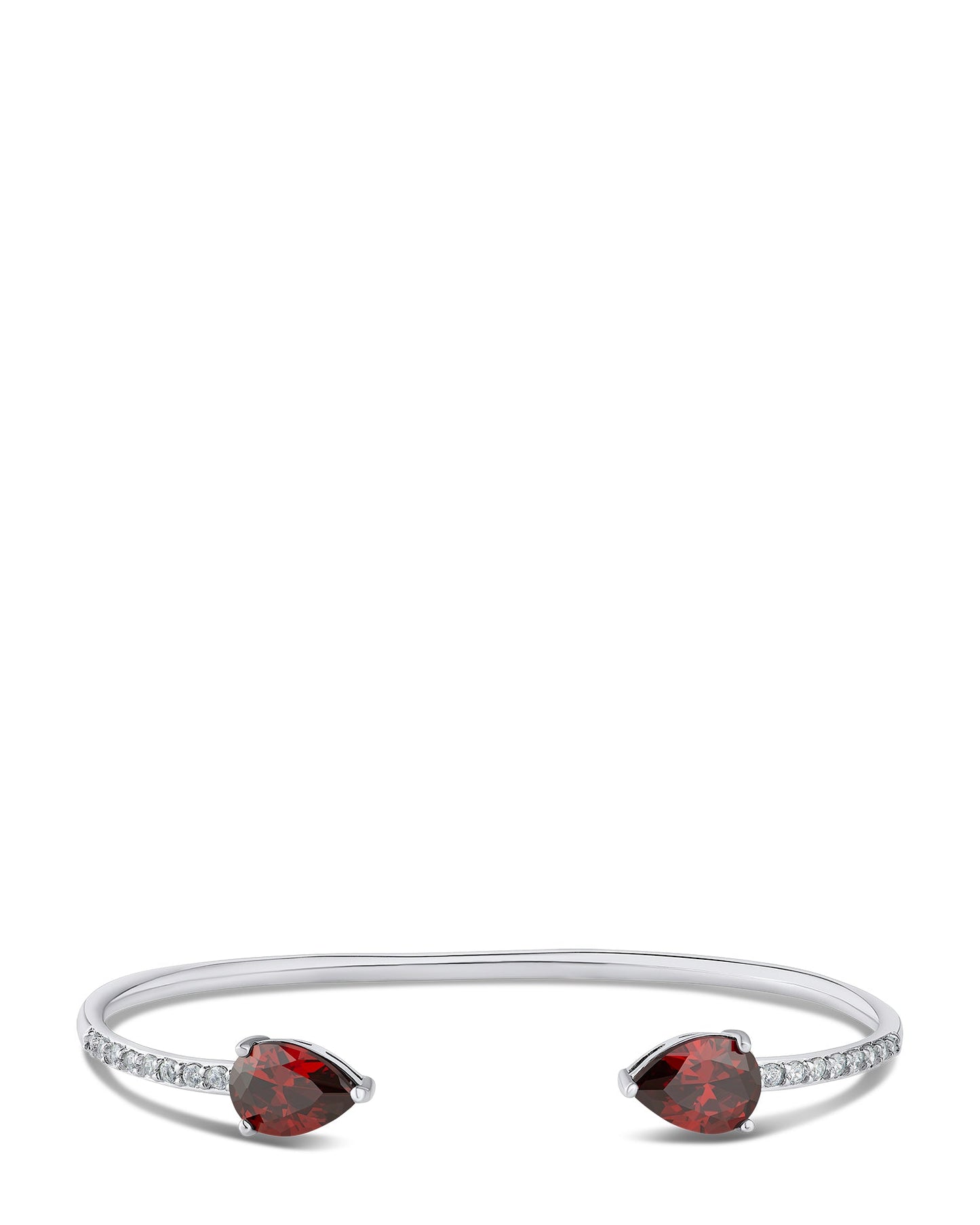 Pear CZ Open Cuff