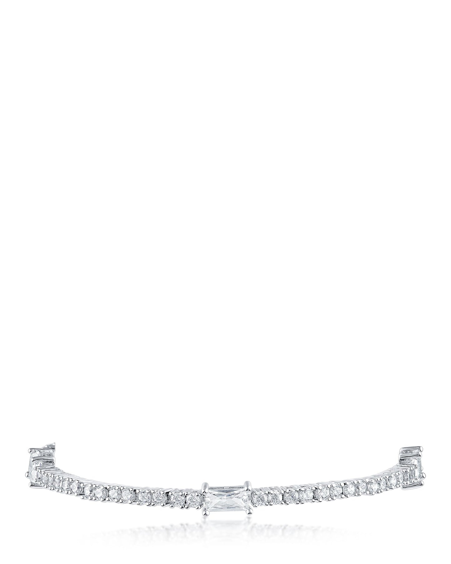 Round and Multi Shape CZ Bracelet