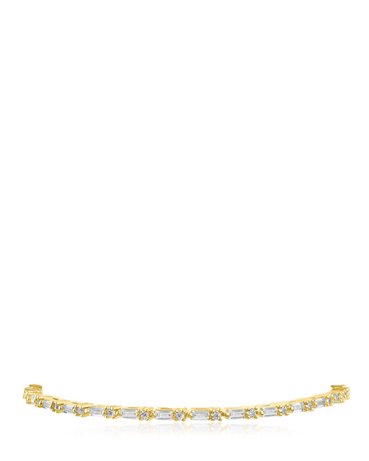 Baguette and Round CZ Bracelet