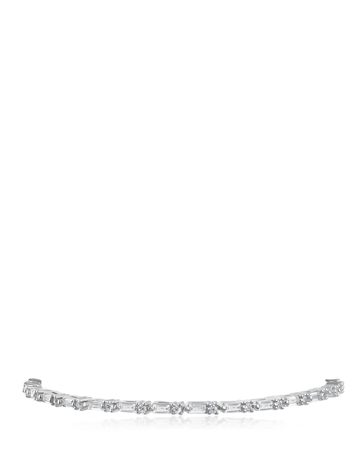 Baguette and Round CZ Bracelet