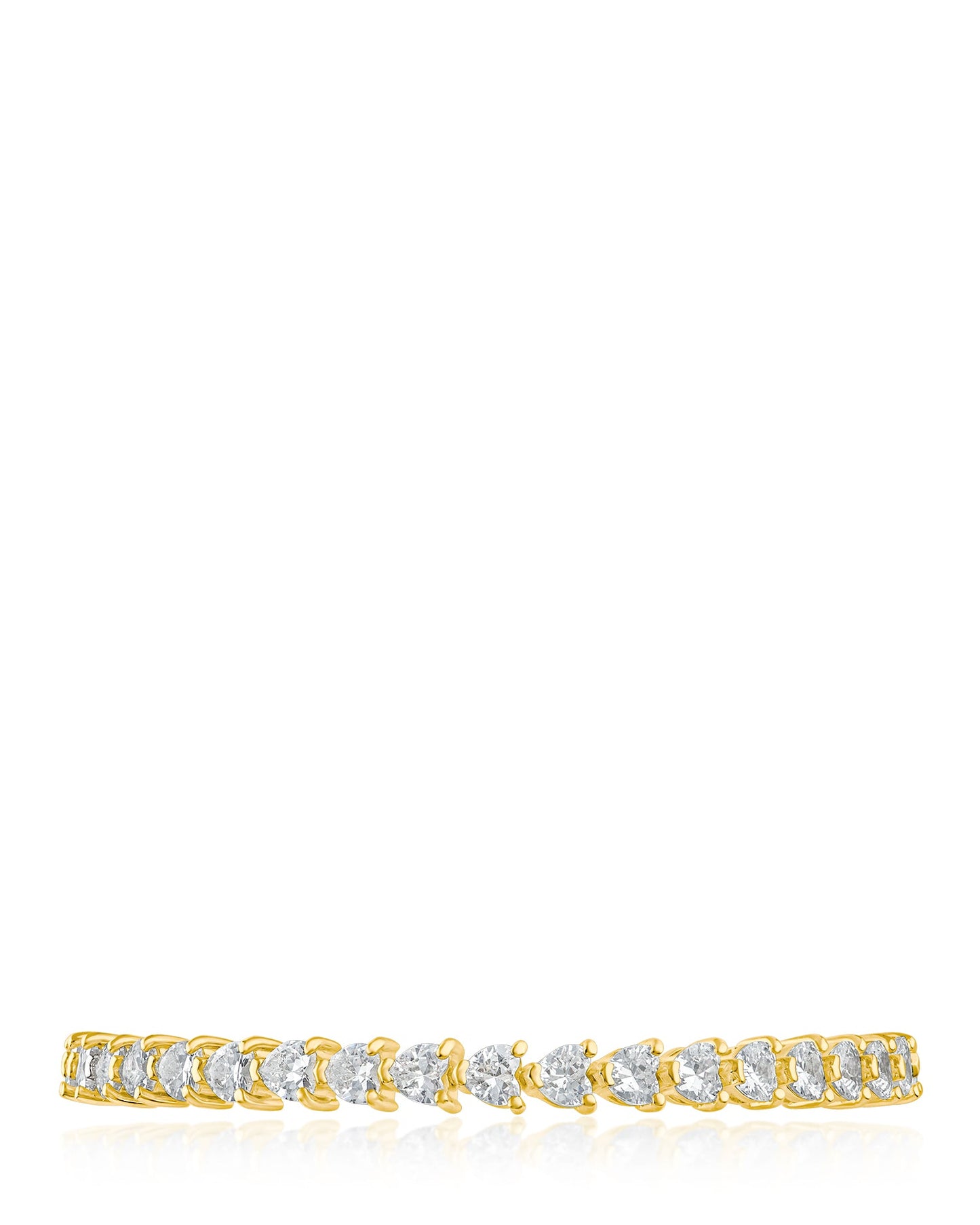 Heart CZ Tennis Bracelet
