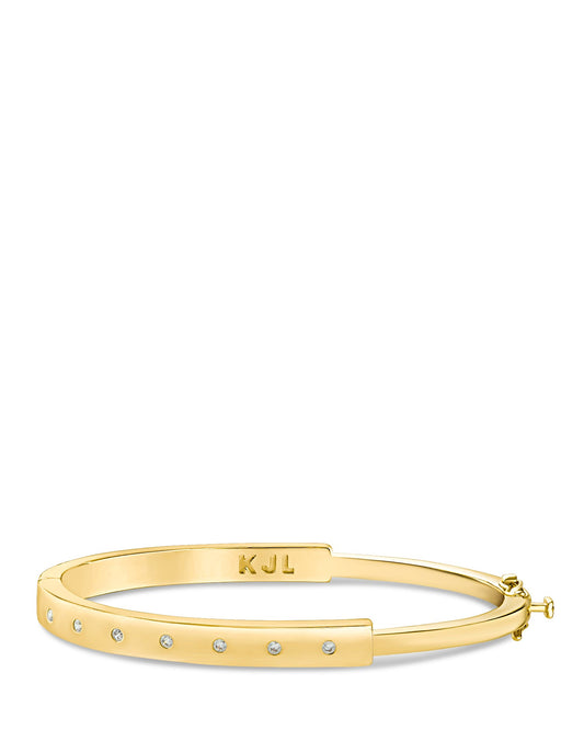 Half CZ Bangle