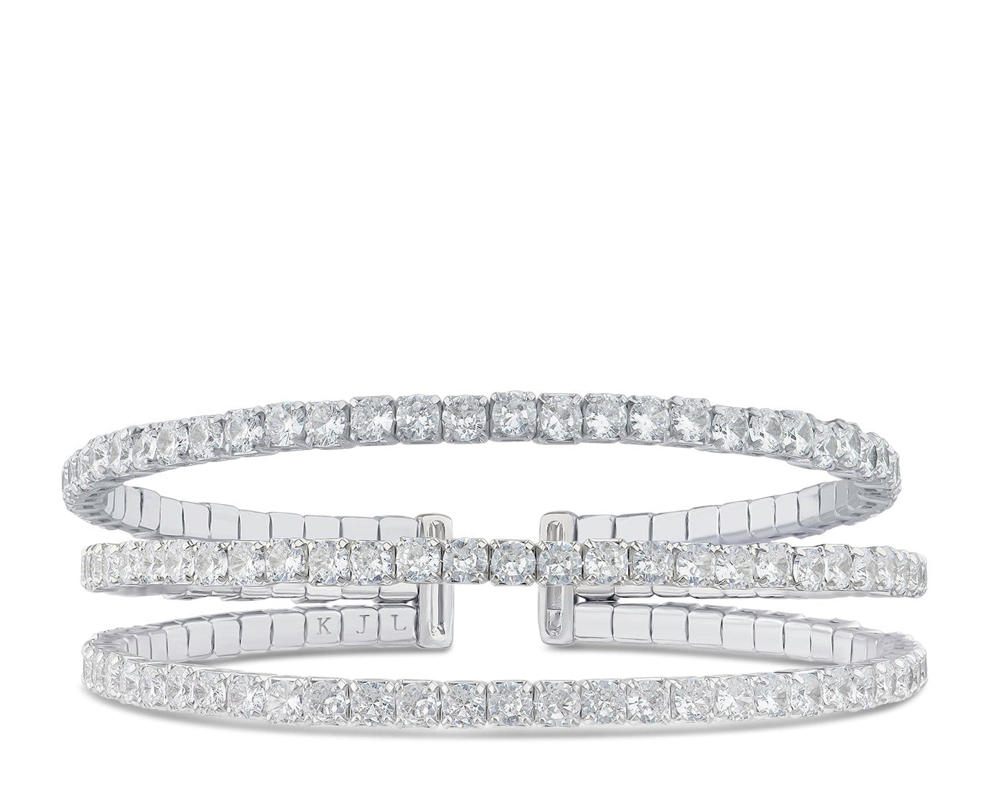 Triple Row CZ Cuff