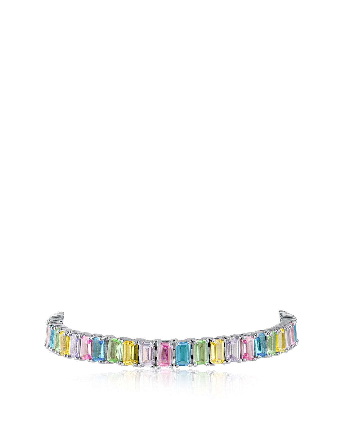 Pastel Emerald CZ Tennis Bracelet