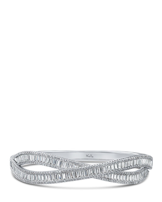 Baguette CZ Overlap Bracelet