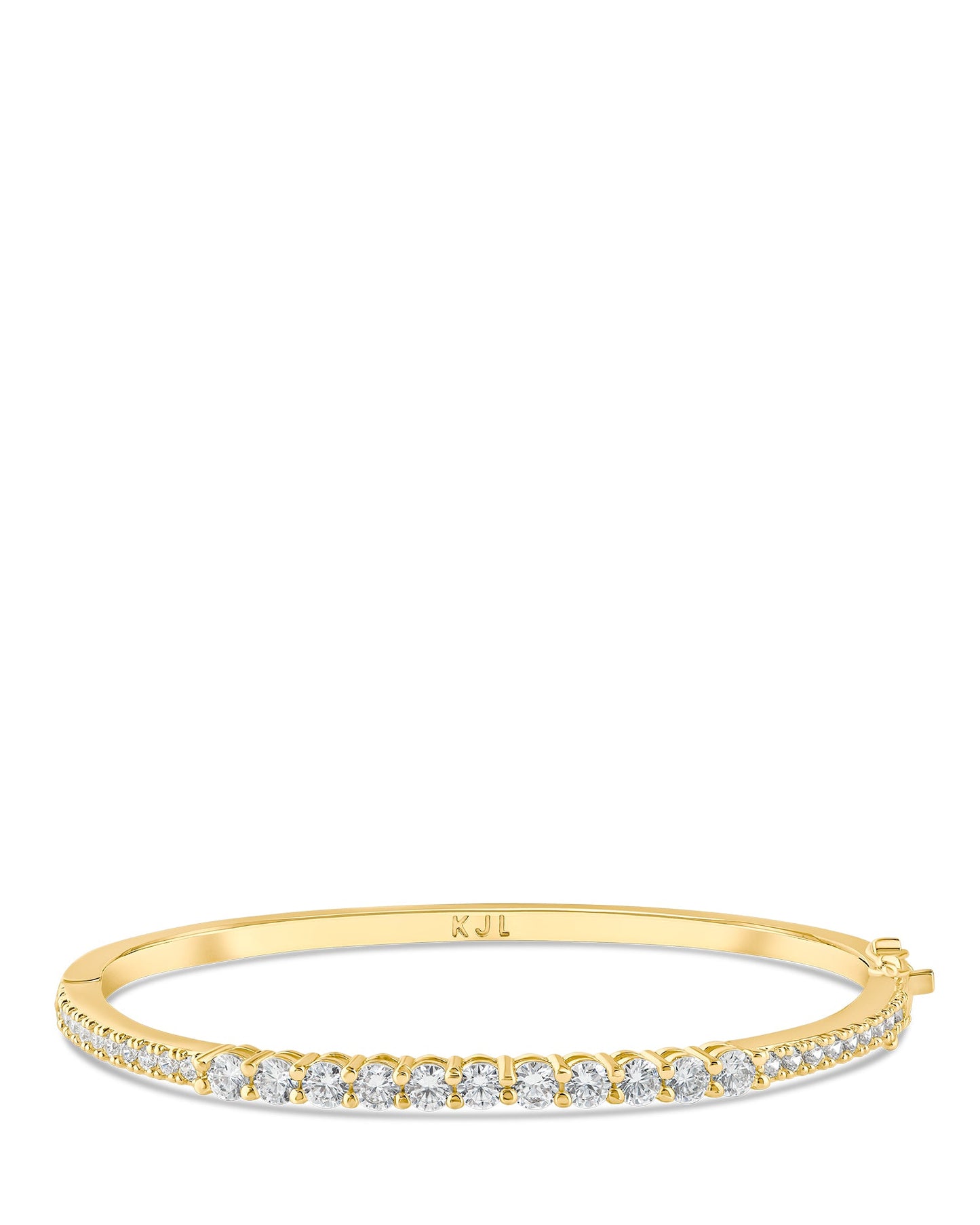 Graduated Round CZ Bangle
